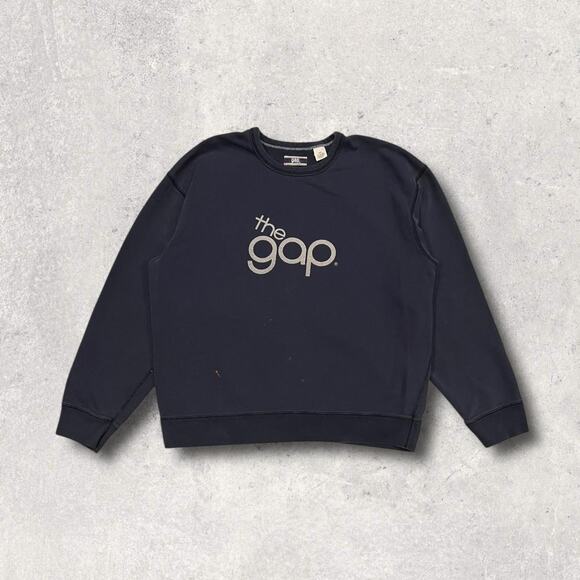 ★ The GAP (Vintage) 90’s Logo Navy Blue Crewneck Sweatshirt ★ - Picture 7 of 7